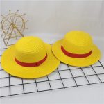 One Piece Natural Caps Hats Wholesale  Men WOMEN Summer Luffy  Straw Sun Hat CAP   for Kids - Image 7