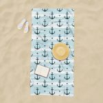 OEM Popular Boat Anchor Design Hawaii Summer Beach Swim Bath Towels Quick Drying Microfiber Beach Towel With Logo Custom Print - Image 5