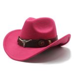 Wholesale Luxury Wide Brim Plain Distressed Designer Felt Western Jazz Men Wool Felt Cowboy Hat With Custom logo - Image 9