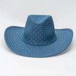 Rhinestone Cowboy Fedora Hat for Women Men Wide Brim Retro Jazz Fedora Cowboy Daily Cowboy Hat Wholesale Festival Fedora Hat - Image 3