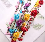 Party Crown Flower Led Light up Hair Hairband Garlands Women Halloween Christmas Glowing Wreath Headband - Image 5