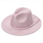 Wholesale Classic Tissue Rope Band Wide Brim Felt Hat Formal Dress Suede Fedora Hat for Women Men - Image 13