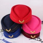 Custom air Plane Flight Costume Cosplay Career Stewardess Etiquette Hostess Attendant Beret Hat - Image 6