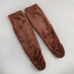 Wholesale Long Leg Warmers Over the Knee Fluffy High Winter Plush Boot Solid Thick Fuzzy Socks for Women - Image 2