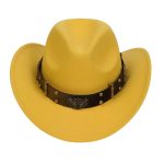 2025 Free Sample Shinehats Luxury Chapeau Femme Western Wide Brim Hat Fedora Wholesale Cowboy Felt Custom Logo Cowboy Hats - Image 79
