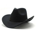 Custom Hot Sale New Fashion High Quality With Belt Hat Vintage Multi Colors Felt Cowboy Hats Women Man - Image 4