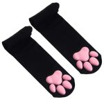 Hot Selling Cute Cat Paw Women's Cotton Socks Breathable 3D Sexy Lolita Knee High Stockings for Cosplay Festival Knitted Tube - Image 7