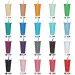24 16Oz Wholesale Personalized Plastic Water Lightweight Frosted Cold Drink Cup - Image 6