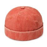 Washed Cap Without Brim Visorless Docker Hats Vintage Dstressed Brimless Baseball Caps With Custom logo - Image 15