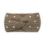 Fashion Pearls Knitted Headband Women Cross Knotted Bands Autumn Winter Ear Warmer Protectors Wide Turban Hair Accessories - Image 16