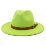 Wholesale New Arrive Custom Trilby Retro Large Brim Felt Fedora Hats - Image 23