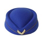 Woolen Stewardess Hat Vintage Ladies Beret Temperament Solid Color Women Caps for Dinner Stage Performance - Image 2