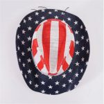 High Quality Cool Texas Style Paper Straw Wholesale Man's Wide Brim Cowboy Sun Hats With Classic Usa Flag Painting - Image 3
