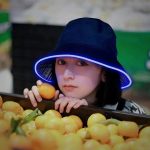 Rave Light up Bucket Hat Futuristic Neon Rave Party Accessory Festival Outfit LED Bucket Hat for Men and Women - Image 3