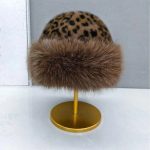 Autumn Winter Women's New Plush Leopard Mongolian Northeast Princess Ear Protection Fur Warm Beanie Hats - Image 13