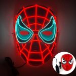Wholesale Skull Full Face Mask Halloween Cosplay Horror Luminous LED Mask 10 Single Color for Choice Party Glow Mask - Image 19