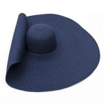70cm Women Model Fashion Shows Large Wide Brim Straw Hat Super Big Sun Visor Beach Broad Floppy Hat - Image 15