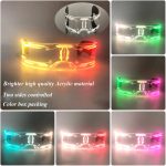 Glowing LED Neon Cyberpunk Acrylic Glasses Cool Fashionable Club Props for Bar Parties Luminous Light Party Novelties - Image 7