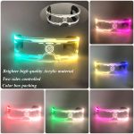 Glowing LED Neon Cyberpunk Acrylic Glasses Cool Fashionable Club Props for Bar Parties Luminous Light Party Novelties - Image 8