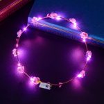 Party Crown Flower Led Light up Hair Hairband Garlands Women Halloween Christmas Glowing Wreath Headband - Image 12