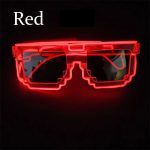 LU-1555   Creative Led Light up Glasses for Festival Party Supplies Luminous El Wire Glowing Eyewear Glasses - Image 12
