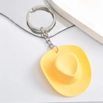 Cartoon Cute Small Small Mini Hat Style  Cheap Pretty Plastic Material Custom 3d Mini Cowboy Hats with Keychain Backpack - Image 5