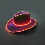LT-12 Custom Unisex PINK Led Jazz Light up SEQUIN Cowgirl Cowboy Hat Wholesale White Western Women Men Party HAT - Image 6