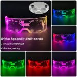 Glowing LED Neon Cyberpunk Acrylic Glasses Cool Fashionable Club Props for Bar Parties Luminous Light Party Novelties - Image 11