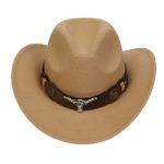 2025 Free Sample Shinehats Luxury Chapeau Femme Western Wide Brim Hat Fedora Wholesale Cowboy Felt Custom Logo Cowboy Hats - Image 17