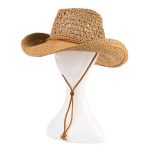 Stock Men's Paper Straw Hat American Western Texas Cowboy Hat Breathable Shapable Brim Panama Hat Mexico Sombreros - Image 2
