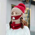 Fashion Outdoor Activities Women 3 in 1 Winter Hat New  Warm Fleece Lined Beanie Hat with Scarf and Mask Set - Image 10