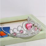 THU-048 Frozen Birthday Party Supplies 2Pcs/Set Girls Princess Tiara Crown Magic Wand Kids Rhinestone - Image 9
