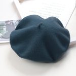 Berets-ea001 Wholesale Multicolor Fashion Design Female Faux Fur Beret Flat Cap, High Quality Adult Custom Beret Hats for Women - Image 35