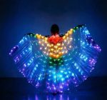 Wholesale Lights Belly Dance Isis Wings Glow Angel With Telescopic Sticks Flexible Rods for Adults - Image 2