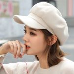 Autumn Solid Color Octagonal Newsboy Men and Women Casual Wool Winter Beret Ladies Painter Hat - Image 11