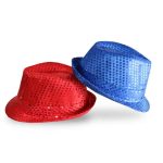 GLG641 Wholesale Merry Christmas Fedora Light up Led  Hat - Image 3