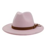Wholesale New Arrive Custom Trilby Retro Large Brim Felt Fedora Hats - Image 19