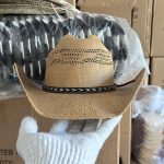 Factory Sale High Quality Mexico Countryman  Long Horn Cowboy Hat Breathable Cowgirl Straw Hat Hard Shell Lifeguard Bangora Hat - Image 2