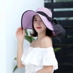 Esrt-069 Beach Cap Caps Panama Wide Brim Infant Hats for Women Summer Sun Visor China Straw Hat Ribbon Custom Upf 50 - Image 18