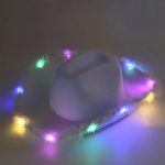 LED Cowboy Hats Blinking Pink Feather Cowboy Hat with Light up - Image 14