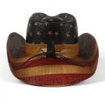 Men Paper Straw Cowboy Hat USA American Flag Painting Shapable Brim Sombreros Texas Western Cowboy Straw Hat - Image 6