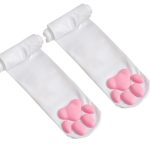 Hot Selling Cute Cat Paw Women's Cotton Socks Breathable 3D Sexy Lolita Knee High Stockings for Cosplay Festival Knitted Tube - Image 8