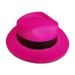CJ-205 Party Hats Neon Color Plastic Gangster Style Fedora Concerts Music Party  Hats Supplies - Image 4