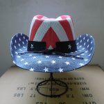 Men Paper Straw Cowboy Hat USA American Flag Painting Shapable Brim Sombreros Texas Western Cowboy Straw Hat Men - Image 5