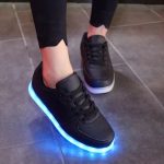 New Model USB Charge Unisex Flashing Adult Light up Kids LED Shoes - Image 3
