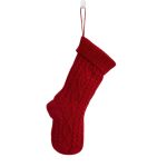 Shiny Thick Velvet Xmas 18" Large Size Red Christmas Stockings for Embroidery - Image 13
