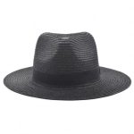 Panama-T16 Hot Sale  Paper Straw Summer Panama Hats for Men Women, Fashion Unisex Wide Brim Panama Fedora Hat With Black Ribb - Image 5