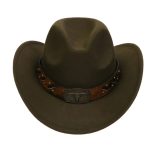 2025 Free Sample Shinehats Luxury Chapeau Femme Western Wide Brim Hat Fedora Wholesale Cowboy Felt Custom Logo Cowboy Hats - Image 13