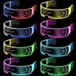 LU-1555   Creative Led Light up Glasses for Festival Party Supplies Luminous El Wire Glowing Eyewear Glasses - Image 4