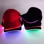 Unstructured Plain Snapback Hip Hop Flashing Red Led RGB Light up Sports Baseball Caps With Led Lights for Sale - Image 4